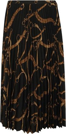 Ralph Lauren Geweven A-lijn Rok - Dames - Midirokken - Zwart - 3XS - Rokken