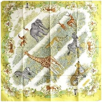 Ferragamo Pre-owned Scarf - Dames - Pre-owned - Veelkleurig - Maat: ONE Size Zijde