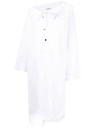 Krizia Button-up midi-blousejurk - Wit