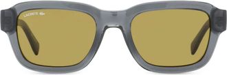 Lacoste rectangular pique texture sunglasses - Grey