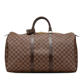 Louis Vuitton Pre-owned Weekend Bags, female, Brown, Size: ONE SIZE Pre-owned Weekend Bag