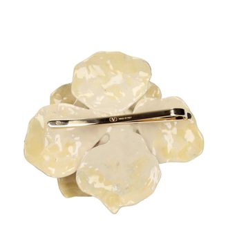 Valentino Garavani Mens Beige Metal Broch Accessory