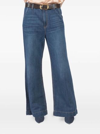 ASKK NY buttoned wide-leg jeans - Blue