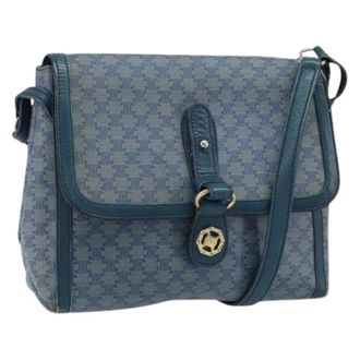 Celine Pre-owned Vintage Schoudertas - Dames - Vintage Schoudertas - Blauw - ONE Size - Leer - Vintage