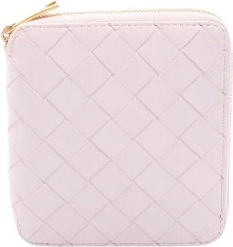 Bottega Veneta Pre-owned Intrecciato Leren Portemonnee - Dames - Vintage Accessoires - Roze - ONE Size - Leer - Vintage