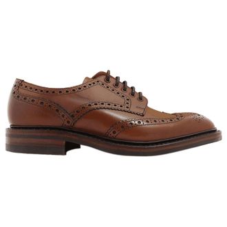 Loake Chester Leather Mens Lace Up Shoes - Mahogany - Size:UK 10.5
