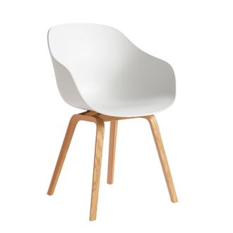 HAY About A Chair AAC 222, Eiche lackiert / white 2.0 (Kunststoffgleiter)