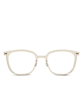 Lindberg square-frame glasses - Neutrals