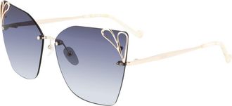 Liu Jo LJ150S 716 Mens Sunglasses Gold Size 62