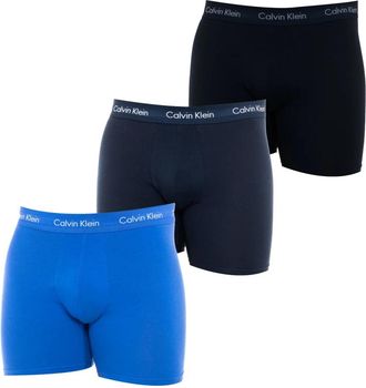 Calvin Klein 3-Pack Boxer Briefs- Elastische tailleband - Heren - Onderbroek - Veelkleurig - S - Katoen - Ondergoed