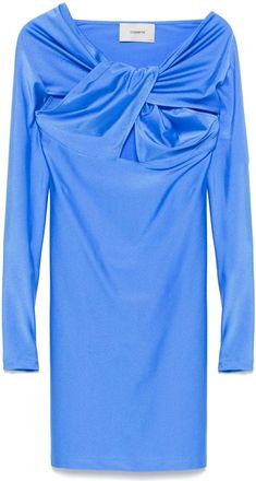Coperni twisted cut-out mini dress - Blue