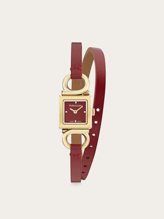 Ferragamo Donna Orologio Gancini Bangle Rosso
