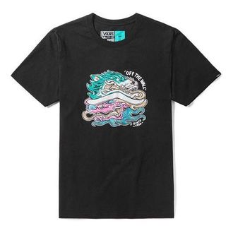 Vans Mens Vans Printing Sports Round Neck Short Sleeve Black VN0A3ZNOBLK