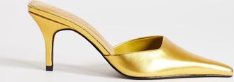 Topshop Alfie d&eacute;collet&eacute; a punta con tacco medio in oro