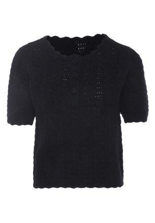 Faina Trui met korte mouwen Dames zwart