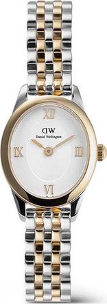 Daniel Wellington Womens DW00100811 Ladies Ophelia Mini Silver Gold 22mm Watch - Silver & Gold - One Size