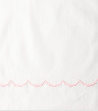 Matouk Two Scallops Embroidered 350 Thread Count Pillowcases, KING CASE