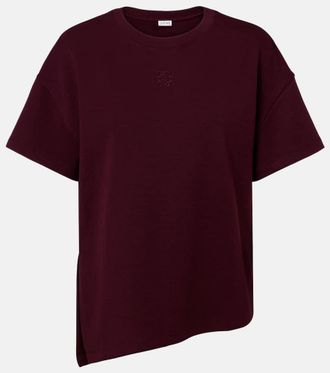 Loewe Anagram asymmetric cotton-blend T-shirt