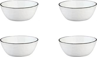 Bj&ouml;rn Borg Cuencos &Oslash;16cm - 4 piezas - Blanco nieve