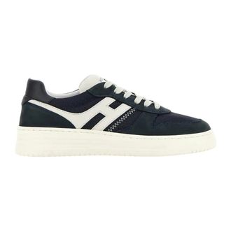Hogan Polyester Sneakers - Heren - Sneakers - Blauw - 43 1/2 EU - Polyester - Schoenen