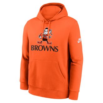 Nike Cleveland Browns Best Season Rewind Club Nike Mens NFL Pullover Hoodie in Orange | NKDK89N93V-WUG