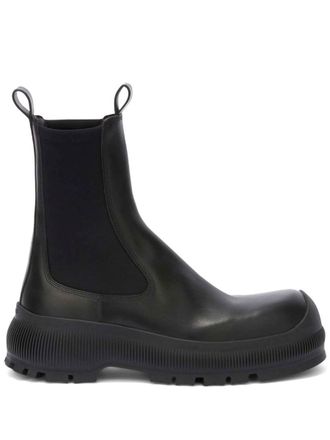 Jil Sander Black Calfskin Ankle Boots