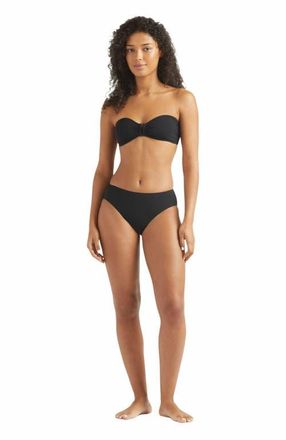 Vilebrequin Womens Solid Ring Bandeau Bikini Top in Noir at Nordstrom, Size Medium