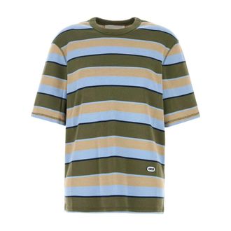 Ami T-Shirts, female, Multicolor, Size: M Embroidered Cotton Oversize T-Shirt