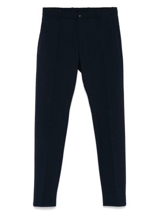 Emporio Armani piped-trim trousers - men - Polyester/Viscose/Elastane - 46 - Blue