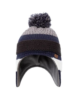 Trespass Dapper Faux Fur Winter Hat - Navy - Size: 2-4 years