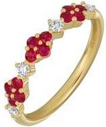 Bony Levy El Mar 18K Yellow Gold Ruby & Diamond Stackable Ring at Nordstrom Rack, Size 6.5