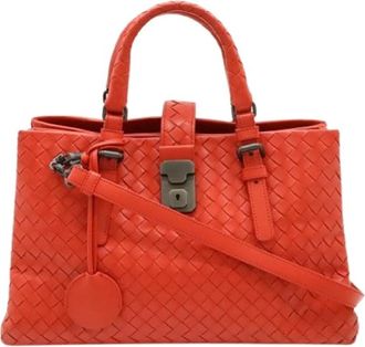 Bottega Veneta Pre-owned Handbags, female, Red, Size: ONE SIZE Pre-owned Intrecciato Handbag