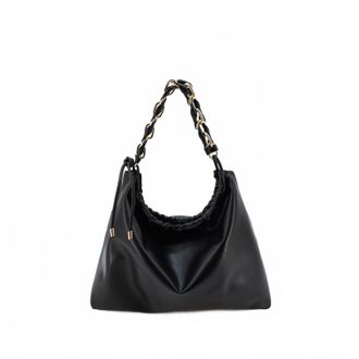 Like Dreams Womens Susan Oversized Vegan Slouchy Tote Bag In Black