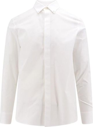 Valentino Witte Slim Fit Overhemd met Lange Mouwen - Heren - Zakelijke Overhemden - Wit - M - Katoen - Overhemden