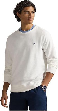 Polo Ralph Lauren French Terry Sweatshirt Mens Sweatshirt White : 2XL, Cotton/Polyester