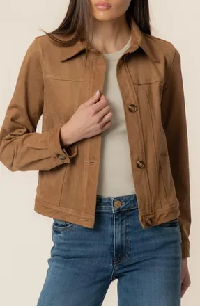 Kut from the Kloth Matilda Trucker Jacket in Whiskey at Nordstrom, Size X-Large
