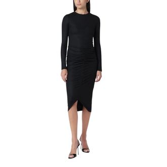 Isabel Marant Vestido midi de punto Dylin - Dresses - Mujer - Negro - XS
