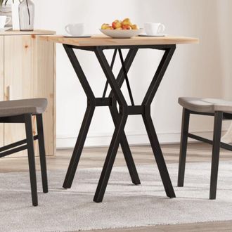 vidaXL Tavolo da Pranzo Telaio a y 60x60x75,5 cm Legno Pino e Acciaio - Vidaxl