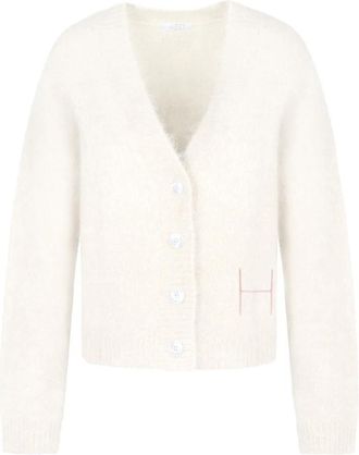 H&eacute;st Pernille Short Cardigan - Dames - Vesten - Wit - S - Nylon - Truien & Vesten