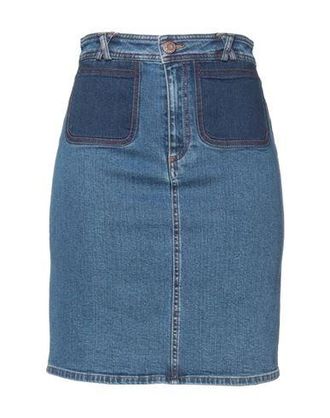 Chloé denim midi skirt - women - Fabric - 36 - Blue from
