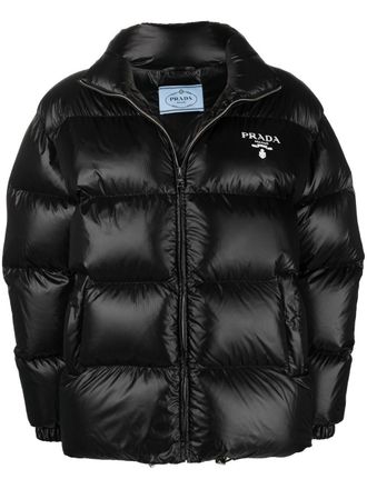 Prada Re-Nylon puffer jacket - Black
