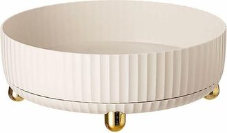 OEM Etagere A Epices - Plato Giratorio 360 Grados - Para Cocina - 28 Cm X 10 Cm - Plastico Blanco - 1 Unidad