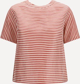 Cruna T-shirt a maniche corte con bottoni sul retro Woman 46