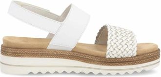 Remonte Sandalen - Dames - Schoenen - Wit - Maat: 41 EU Zijde
