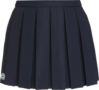 Sporty & Rich x Lacoste geplooide mini-rok - Blauw