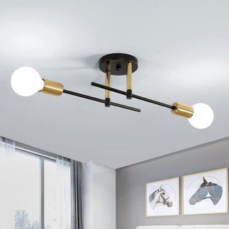 OEM L&aacute;mpara De Ara&ntilde;a Moderna, Bombillas E27, L&aacute;mpara De Techo Industrial Vintage, Dise&ntilde;o Personalizable, L&aacute;mpara De Techo Vintage -crezuo