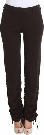 Ermanno Scervino Bruine Stretch Casual Broek - Dames - Slim Fit Broeken - Bruin - 2XS - Broeken