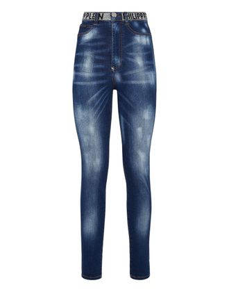 Philipp Plein Super High Waist Jegging Stones Philipp Plein TM with Crystals
