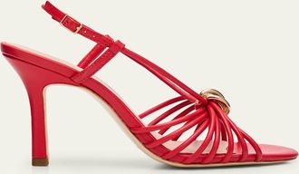 Loeffler Randall 60mm Mareka Strappy Leather Sandals