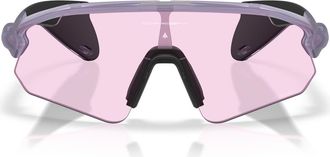 Oakley Stunt Devil 137mm Rectangle Shield Sunglasses in Trans Lilac/prizm Low Light at Nordstrom
